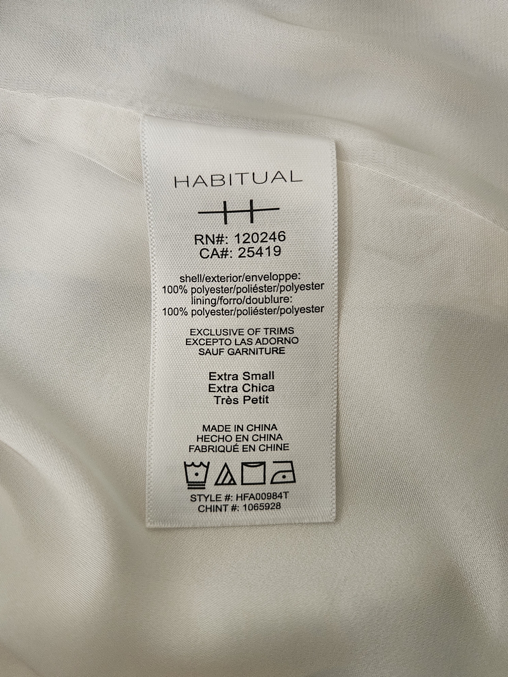 Habitual Reversible Marble Print Silk Like Camisole Tank Top Size XS Feminine - Picture 10 of 11